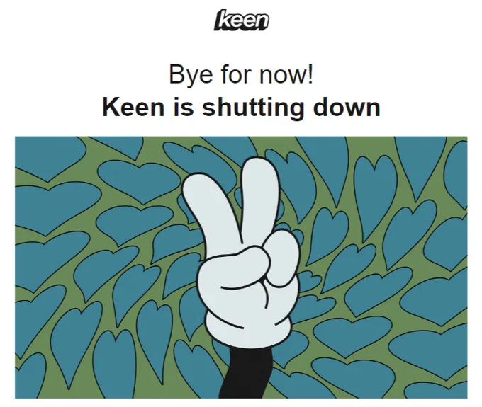 Google Keen Shutting Down
