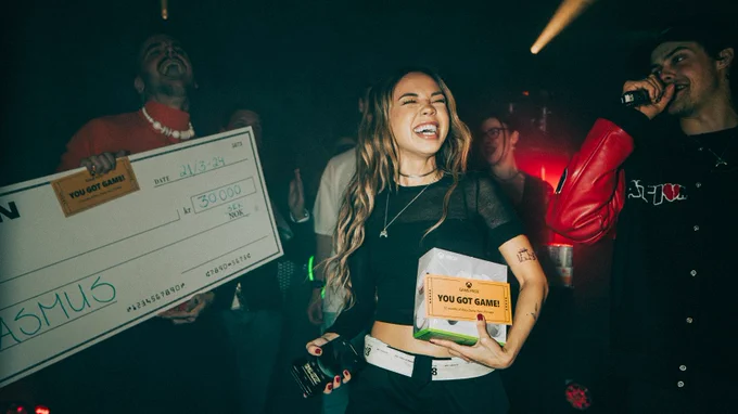 A picture of ANJI, who was one of the winners at GAME NIGHT: Stockholm.