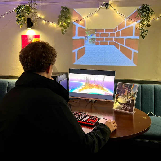 A gamer, playing Tchia