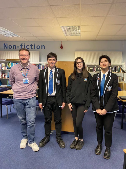 From left to right: Marcus Flucker (head judge), Joel Murray (judge), Ella Quinn (Chair), Mehr-Un-Nisa Syed (judge)