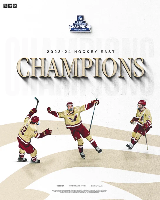 Boston College is your 2023-24 Hockey East Champions!