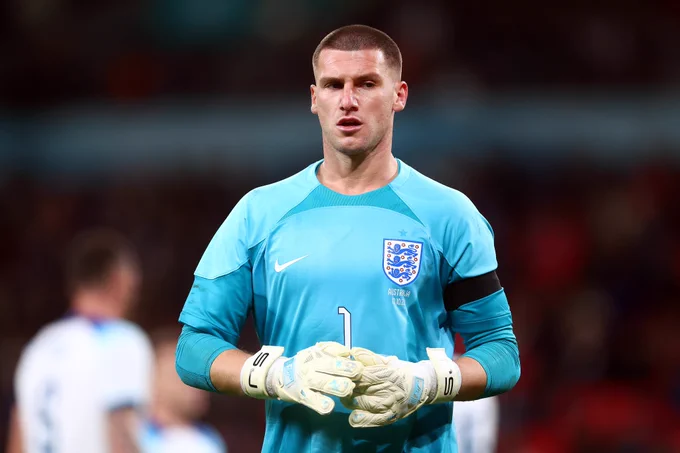 Sam Johnstone playing for England national team