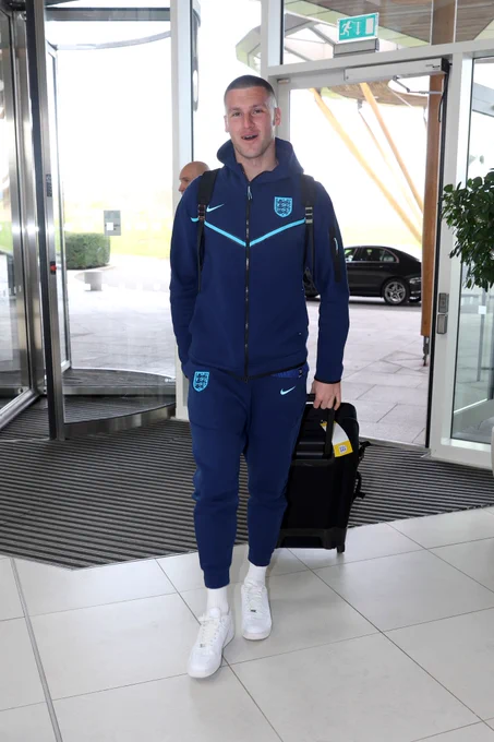 Sam Johnstone arriving for the England camp