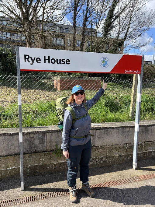 Me at Rye House station