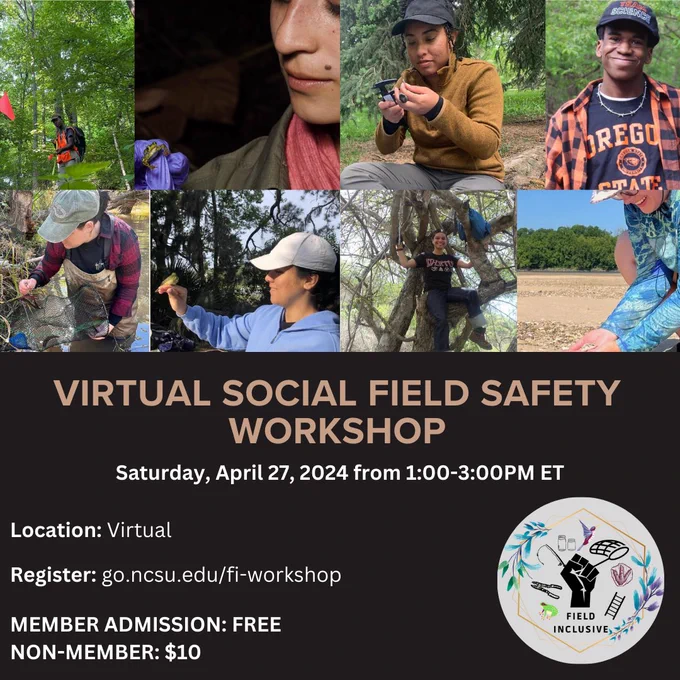 An advertisement for field Inclusive’s social field safety workshop