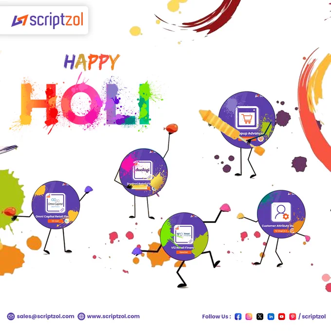 May your life be as bright as the colors of Holi! 🌈@Scriptzol Wishing you a joyous holi celebration.

#scriptzol #letsconnect #holi #celebration #happyholi2024 #holi2024 #HoliVibes #ColorfulCelebration #HoliFestival2024 #HoliWishes2024 #HoliJoy #ColorfulLife #HoliGreetings2024 