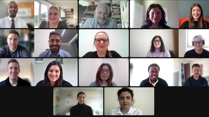 Image of 17 Members who got Chartered on Friday 22 March: Rabia Afaq Khan, Chloe Chescoe, Matthew Dunn, Panagiotis-Fanis,  Evangelides, Christopher Fairbairn, Hoi Yan Ava Ho, Chimwemwe John Paul Manyozo, Sara-Anne  Mills-Bricknell, Claire Owens, Joe Peach, Rebecca  Preece, Matt Rhodes, Jess Shepherd, Kayleigh-Anne Soryal, Laura Tiplady, Tari Trott, and Christopher Webb.