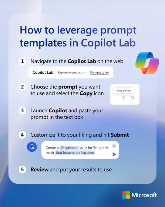 Picture of prompt templates