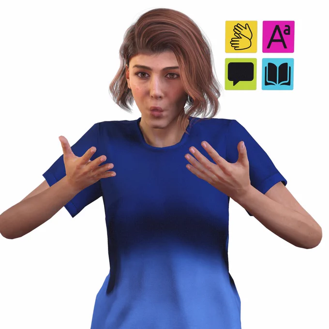 Cassie, the AI sign language translator.