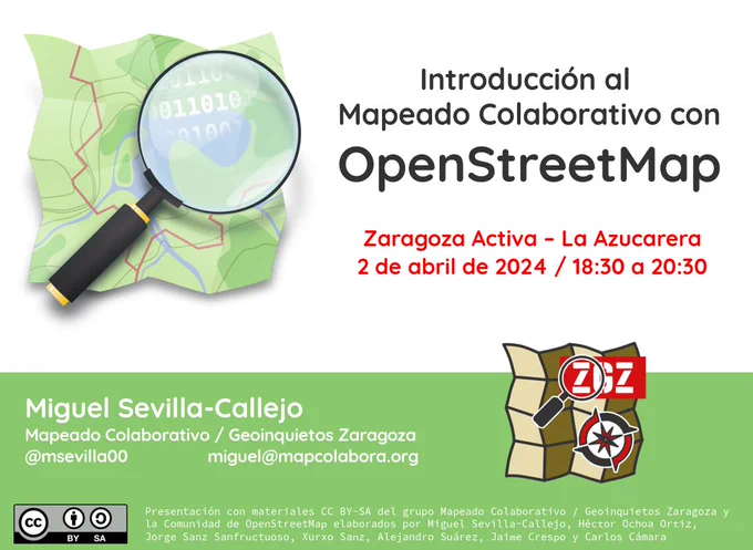 portada presentación de introducción al mapeado colaborativo con OpenStreetMap