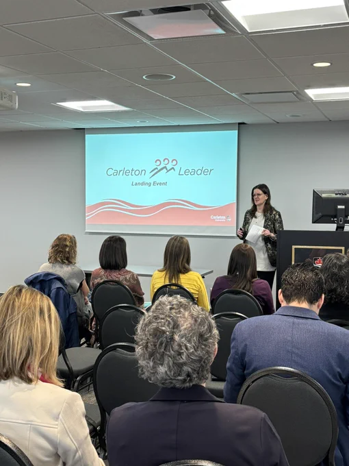 Jaymie Koroluk, Assistant Director (Wellness, Leadership and Organizational Development) within the Office of Quality Initiatives, providing opening remarks.