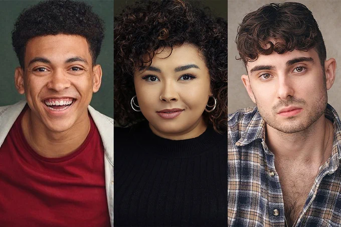 Headshots of Kyle Cox, Courtney Bowman and Jacob Fowler