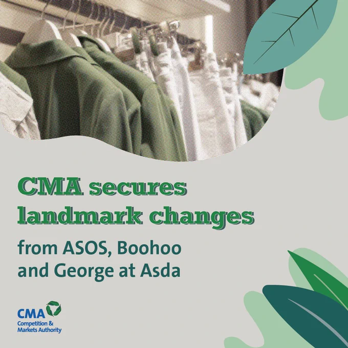 CMA secures landmark changes from ASOS, Boohoo and George at ASDA