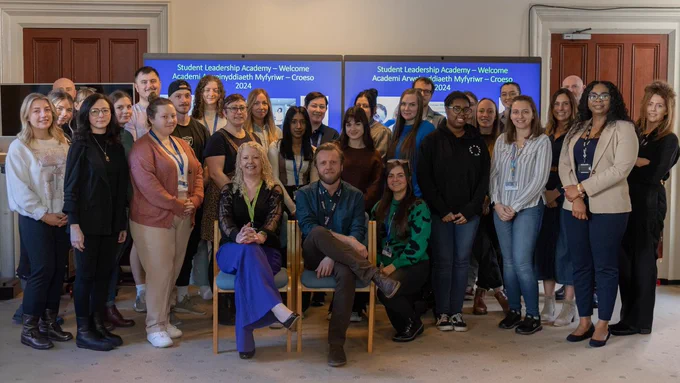 A group photo of staff, speakers and delegates at this year's leadership conference.