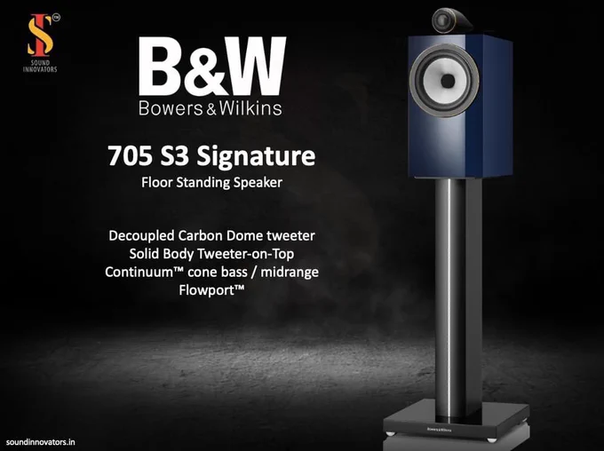 Bowers & Wilkins 
New 705 S3 Signature Bookshelf Speakers