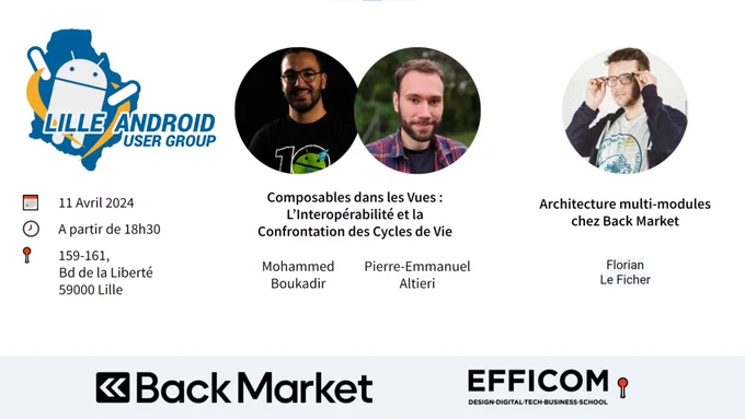 Back Market dévoile son Archi Modulaire & son Expérience de passage vers Compose

https://www.meetup.com/fr-FR/lille-android-user-group/events/300008042/