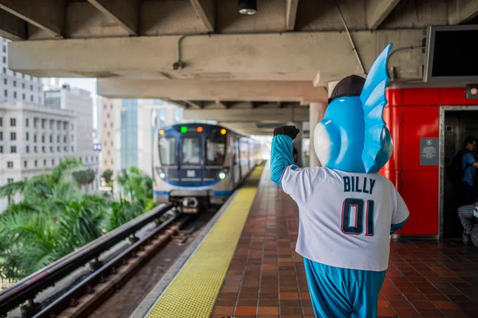 Billy the Marlin on Metrorail