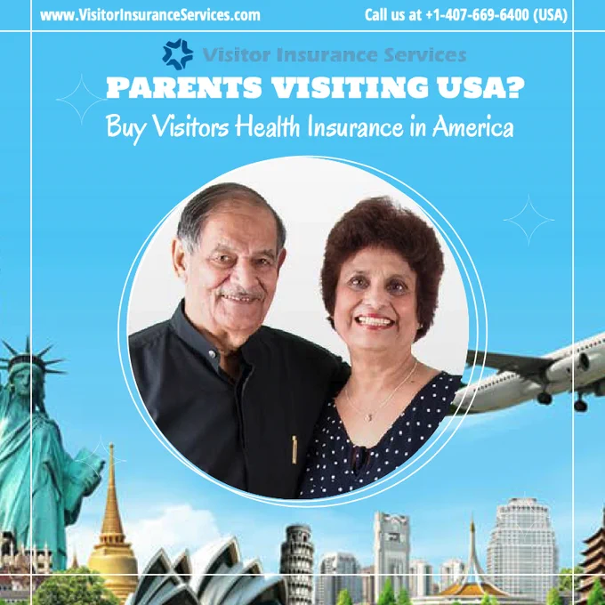 Visitors Insurance is ideal for visitors to the USA, foreign travelers visiting America, or Indian parents visiting the USA, or for foreign relatives traveling to the United States, or anyone traveling outside their home country. Review top-rated visitors insurance plans and buy the best suited coverage for visitors to the USA, top-rated plans with sickness or injury benefits, quote cost and instantly purchase Visitor Insurance India to USA today on VisitorInsuranceServices.com.
