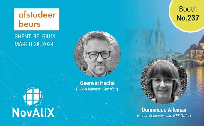 Meet our scientific and HR team at Afstudeer beurs 2024 in Ghent, Belgium, on March 28.
