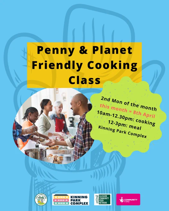 Text: all info as contained in caption. Image: photo of a group of people with a range if skin tones and hair types, serving and receiving food.