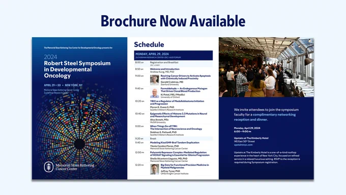 2024 Robert Steel Symposium in Developmental Oncology

