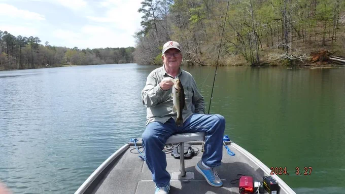 Christmas trees with bass over the top waiting for an easy meal - As seen on an old Gen 2 Helix 7 