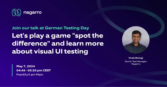 Attend Vivek Shringi's fun-filled talk on visual testing at German Testing Day 2024. 