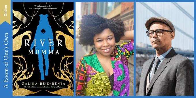Zalika Reid-Benta and Victor LaValle at A Room of One’s Own Virtual event on 4/2