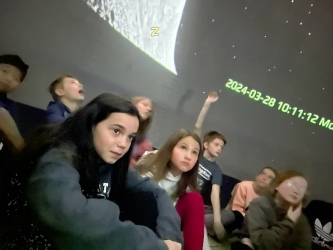 Traveling to Mars.