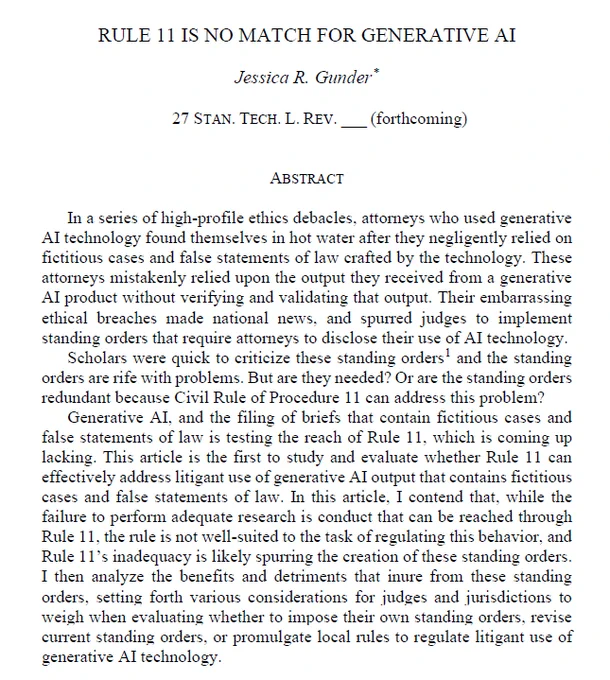 Screenshot of abstract section of forthcoming article.