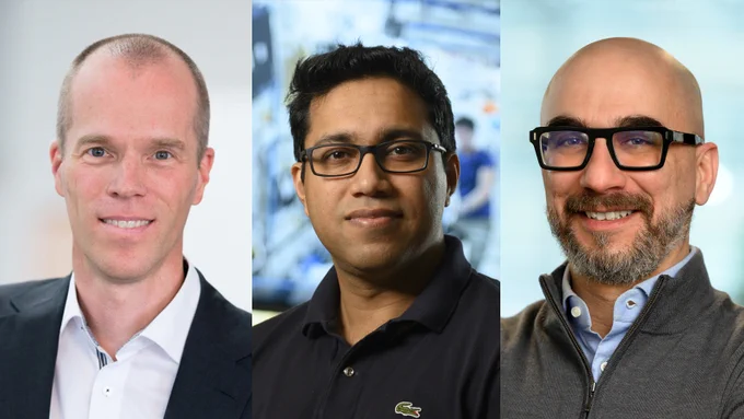 Bosch Research North America leaders Stefan Knoll, Sam Das, and Alessandro Oltramari
