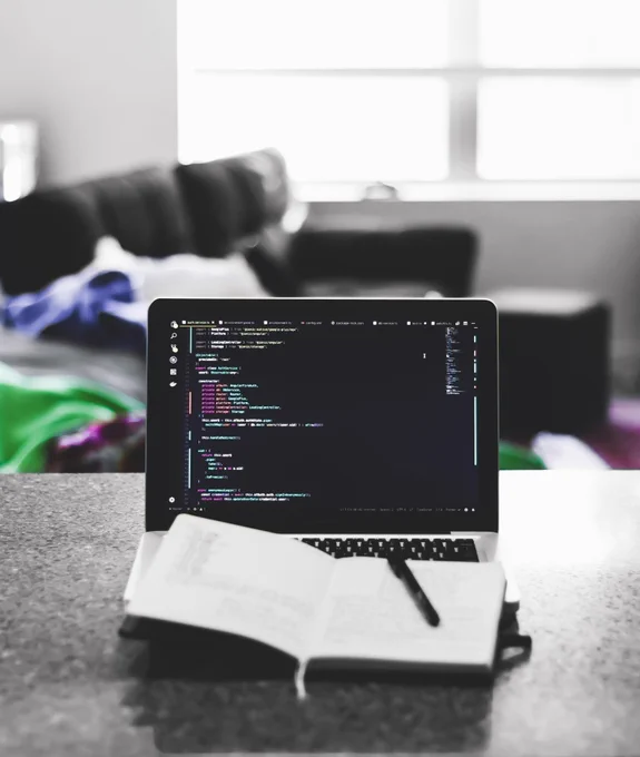 Open laptop computer on counter with open white notebook and black pen on top of keyboard

Photo by Tracy Adams on Unsplash

https://unsplash.com/photos/white-notebook-TEemXOpR3cQ?utm_content=creditShareLink&utm_medium=referral&utm_source=unsplash
