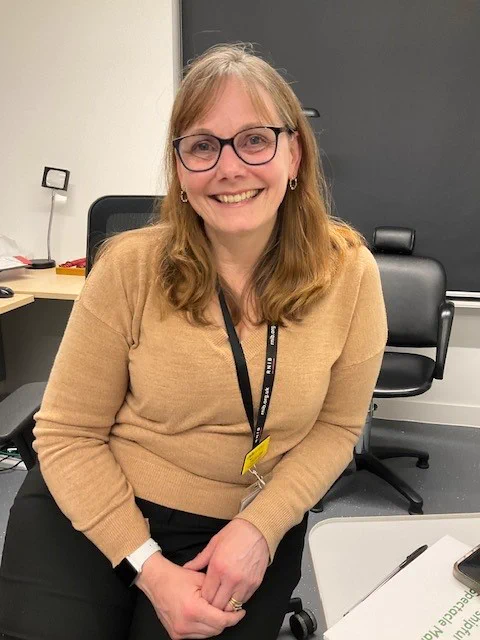 Photo of Dr Louise Gow, smiling after her Freedom Admission Ceremony which took place at the RNIB office.