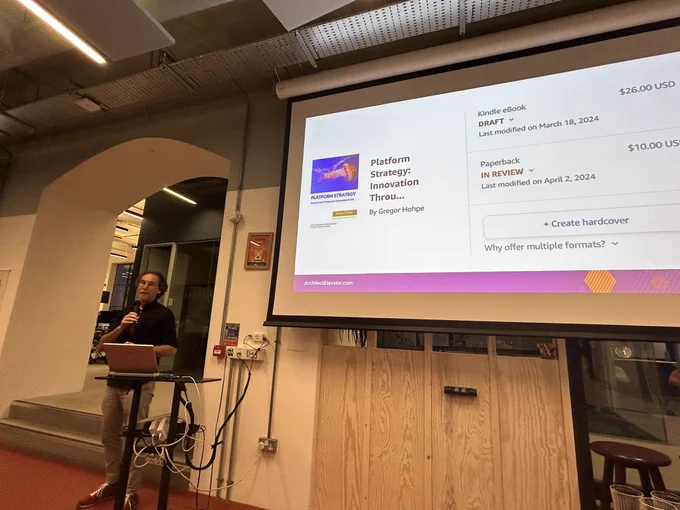 Gregor Hohpe explains publication of his latest book, Platform Strategy, is nearly ready