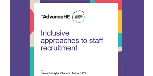 Front cover of Inclusive approaches to staff recruitment 