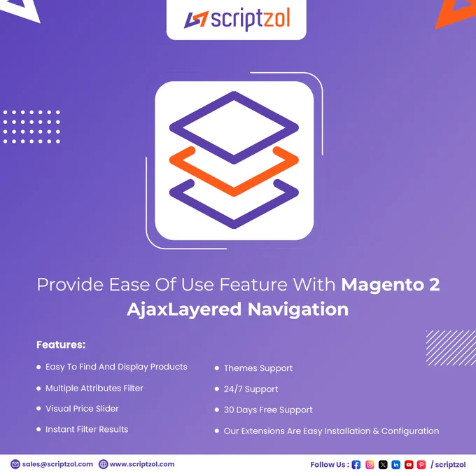 🛍 Say goodbye to endless scrolling! 🔄 Unlock the magic of Magento 2 Ajax Layered Navigation with @Scriptzol! 💫 Shop smarter, not harder, with this game-changing feature! 

🌟 Elevate your browsing experience today! 💻 👉 www.scriptzol.com/magento-2-ajax-layered-navigation

#Scriptzol #Magento2 #AjaxLayeredNavigation #EcommerceTech #ShopSmarter #UpgradeNow #magento2ajaxlayerednavigation #ajaxlayerednavigationformagento2 #magento2forajaxlayerednavigation #magentostoreproductextension #magento2layerednavigationextensionfreegithub #ajaxlayerednavigationmagento2 #ajaxlayerednavigationmagentomodel #magento2customfilterlayerednavigation