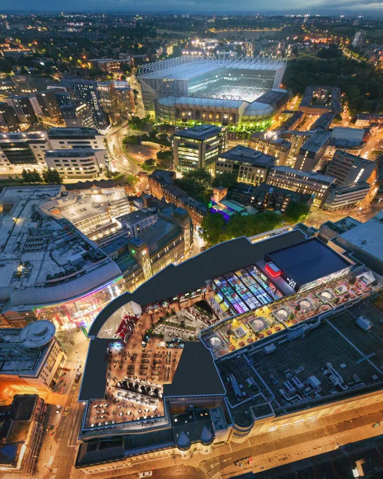 A City view with how the rooftop terrace may look.