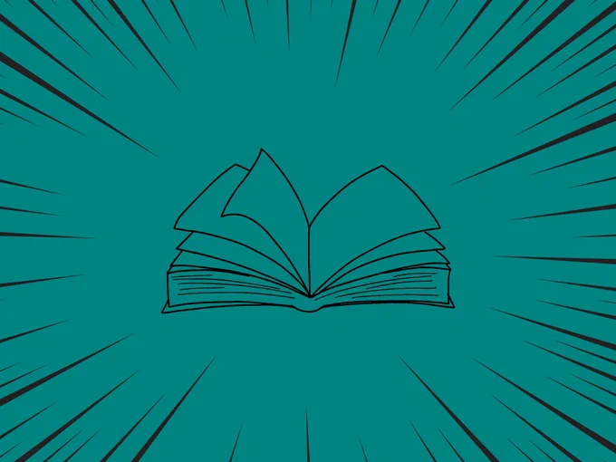 illustration of an open book