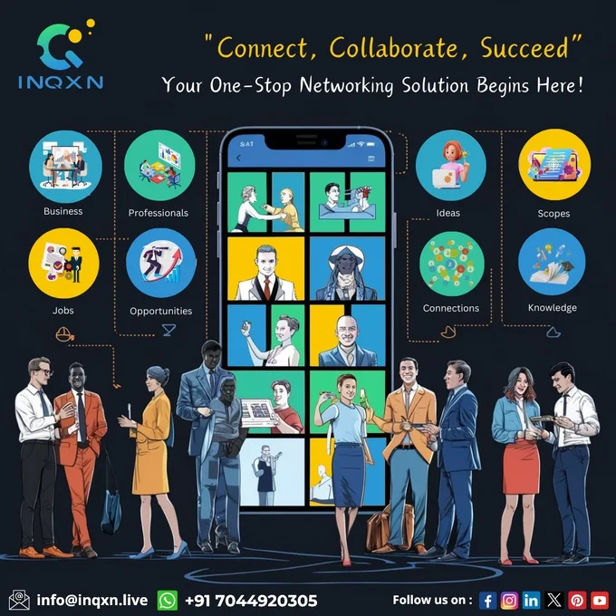🌟 Unlock endless possibilities with our one-stop networking solution! 🚀 Our platform connects you with industry leaders for collaboration & career growth! Uncover hidden opportunities. Let's build your success blueprint. Ready to enhance your network and accelerate your career? Let's build something amazing together. Join our network! 🌐💡
#NetworkingSolution #ConnectCollaborateSucceed #inqxn #ProfessionalNetworking #CareerGrowth #InnovativePartnerships #BusinessSuccess #growthmindset #communitymatters #inqxnapp #connectwithleaders #networkingtips

