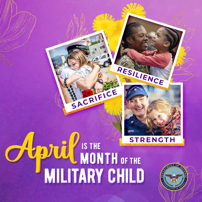 Month of the Military Child Graphic. 
