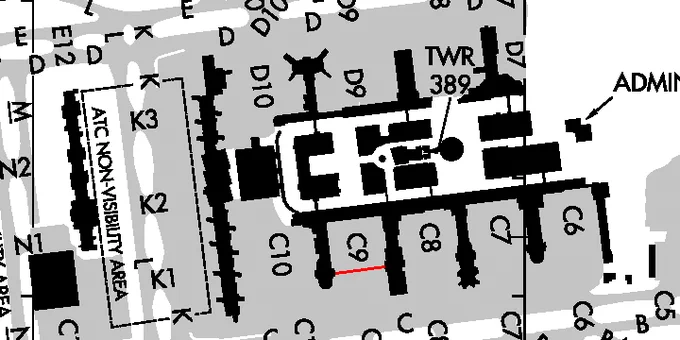 Shortest Path from LAX T5 to T4