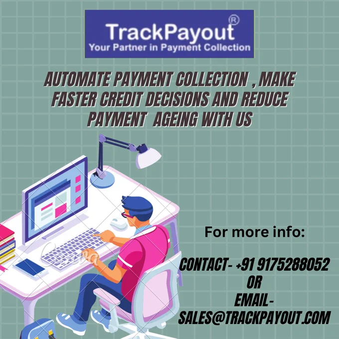 Recover your payment faster , send automatic payment reminders with trackpayout.
Contisoft Technologies LLP

For More Details: https://trackpayout.com

YouTube Link: https://bit.ly/3iFfGbO

Contact Us: 9175288052