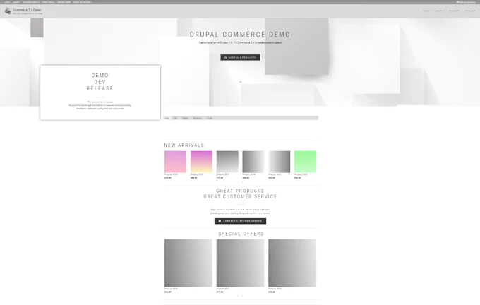 By combining the flexibility of the #Drupal Commerce 2.x (2.38  ) platform with Drupal core blocks built from Drupal Views, a nearly infinite variety of #ecommerce  landing page and content layouts are easy to create.

#drupalcommerce Check it out!
https://dc2x.websitework.space