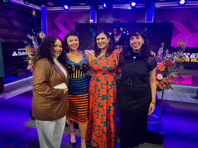 Picture of four makers of the Stars and Stars with Isa podcast.