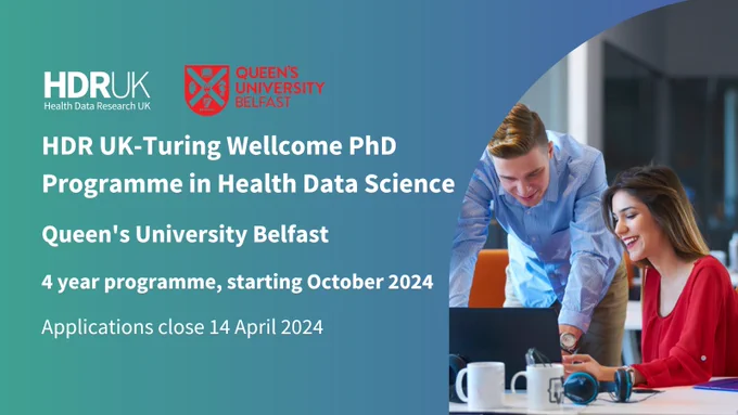Four-year PhD opportunity as part of the HDR UK-Turing Wellcome PhD Programme in Health Data Science.