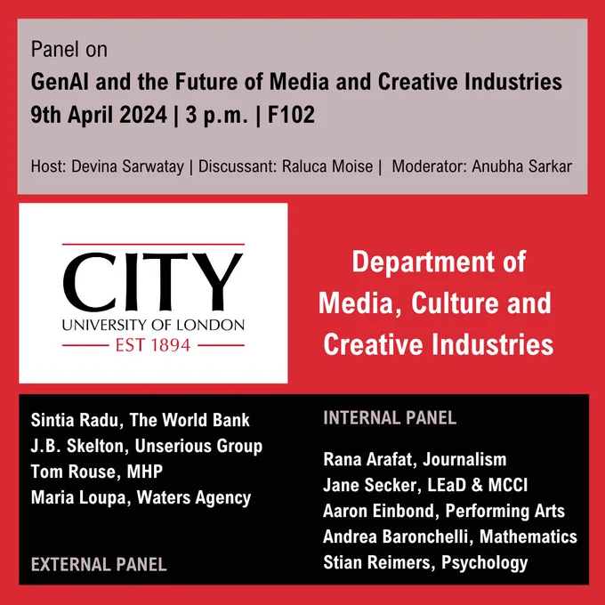 Panel on GenAI and Media Futures Poster