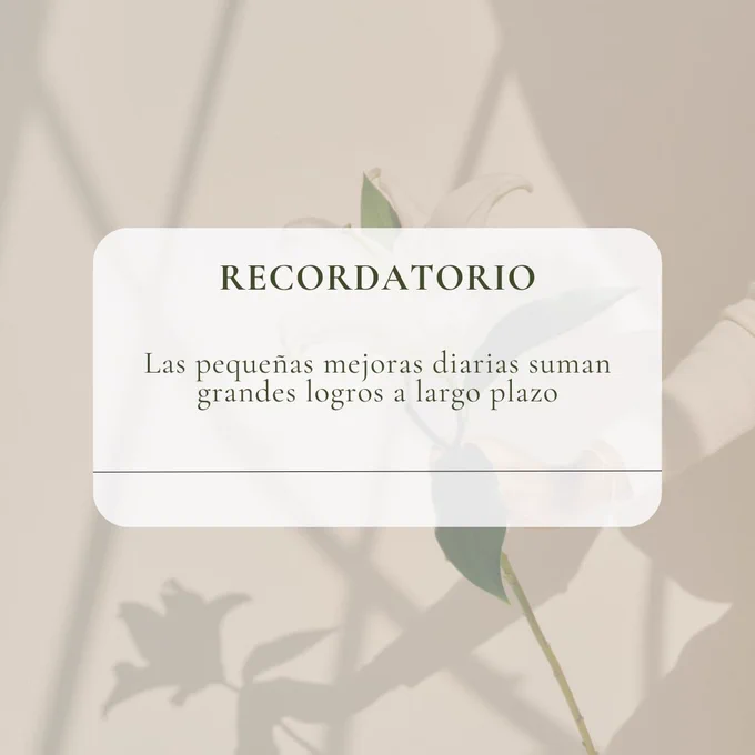 Las pequeñas mejoras diarias suman grandes logros a largo plazo