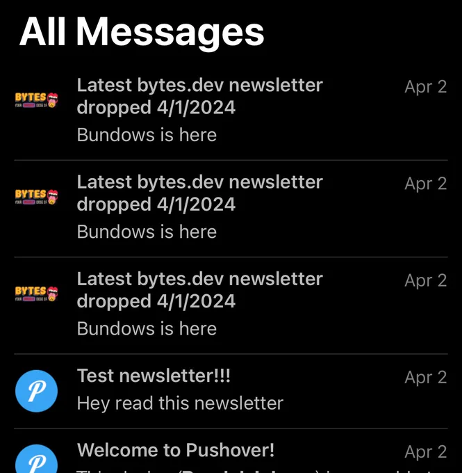 iOS notifications