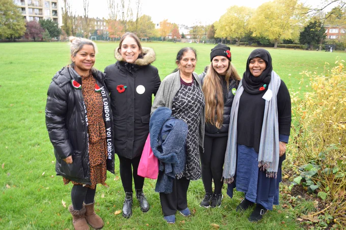 Henna Asian Women’s Group and Mitzvah Day at an interfaith tree planting event.