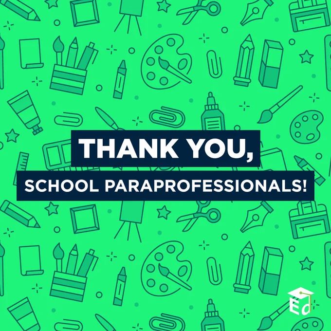 Thank you, school paraprofessionals!